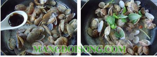 Cách làm ngao xào húng quế ngon cho ngày đầu tuần 4