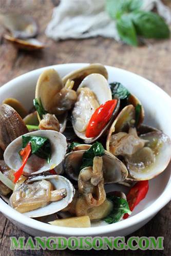 Cách làm ngao xào húng quế ngon cho ngày đầu tuần 5