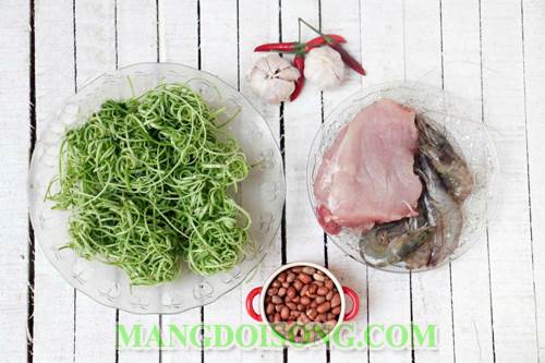 Cách làm nộm tôm thịt rau muống chua ngọt ngon cho cả nhà thưởng thức vào ngày nghỉ 1