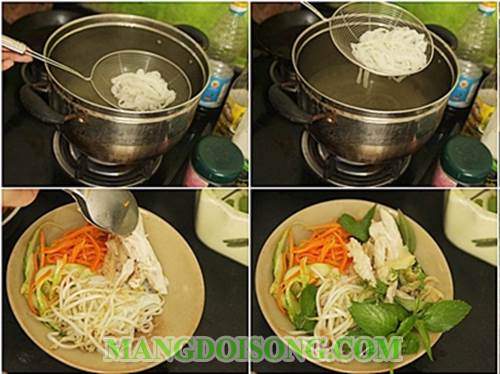 Cách làm phở gà khô thơm ngon hấp dẫn dùng làm món điểm tâm cho bữa ăn sáng 3