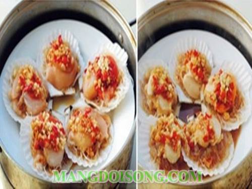 Cách làm sò điệp hấp miến cay thơm ngon bắt mắt sang trọng cho bữa tiệc ngày lễ thêm hấp dẫn 5
