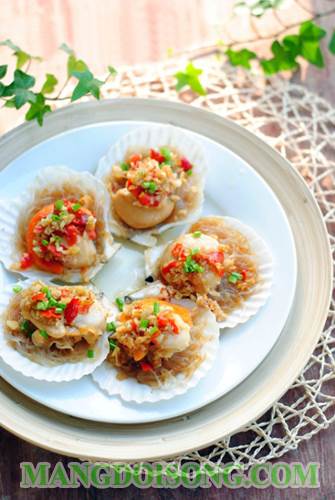Cách làm sò điệp hấp miến cay thơm ngon bắt mắt sang trọng cho bữa tiệc ngày lễ thêm hấp dẫn 6
