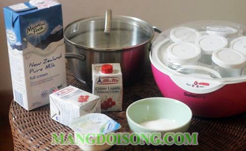 Cách làm sữa chua lá dứa thơm ngon đập tan cái nóng 1