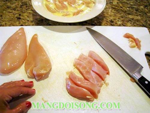 Cách làm thịt gà nướng khoai tây chip chấm tương nâu ngon đơn giản dùng để ăn vặt 3