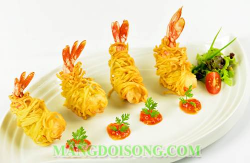Cách làm tôm cuộn mì trứng chiên giòn ngon dễ đẹp mắt sau món khai vị cho bữa tiệc 4