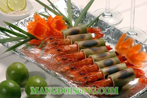 Cách làm tôm nướng ống trúc cực kì thơm ngon công thức từ đầu bếp nhà hàng hải sản Nha Trang 4
