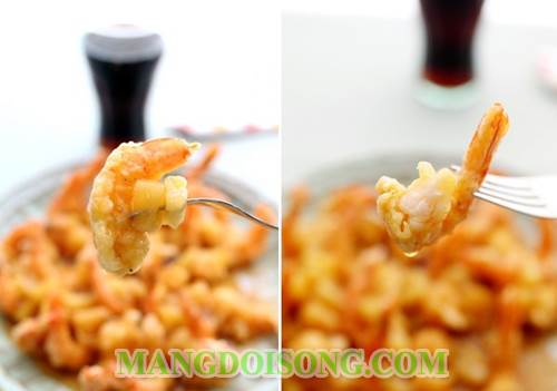 Cách làm tôm sốt dứa chua chua ngọt ngọt cho bữa cơm trưa hè thêm ngon 7