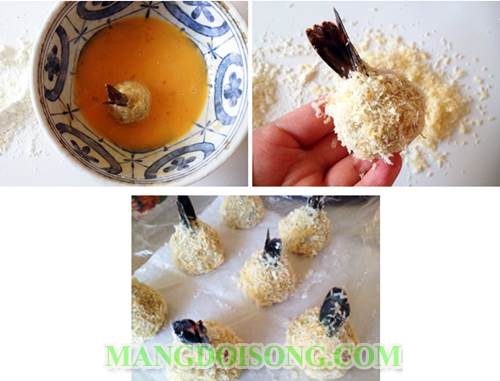Cách làm tôm viên củ sen chiên xù chấm sốt cà ri ngon cho cả nhà thưởng thức 4