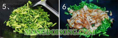 Cách làm tôm xào bông hẹ thơm ngon cho bữa cơm gia đình với chi phí thấp nhất 5