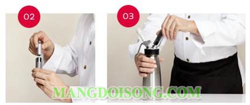 Cách làm whipping cream tại nhà với bình tạo kem tươi 3