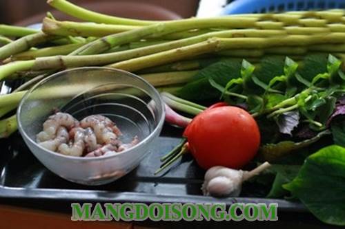 Cách nấu canh chua tôm bồng khoai ngon ngọt chua cay cho bữa cơm chiều thêm ngon miệng 1