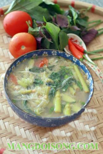 Cách nấu canh chua tôm bồng khoai ngon ngọt chua cay cho bữa cơm chiều thêm ngon miệng 10