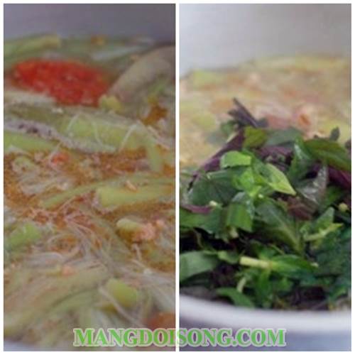 Cách nấu canh chua tôm bồng khoai ngon ngọt chua cay cho bữa cơm chiều thêm ngon miệng 8