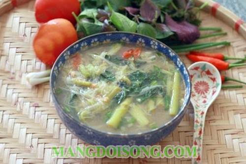 Cách nấu canh chua tôm bồng khoai ngon ngọt chua cay cho bữa cơm chiều thêm ngon miệng 9