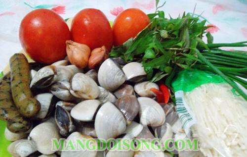 Cách nấu canh ngao đậu hủ rau răm thơm ngon đúng điệu cho bữa cơm 1