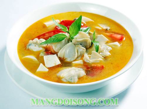 Cách nấu canh ngao đậu hủ rau răm thơm ngon đúng điệu cho bữa cơm 4