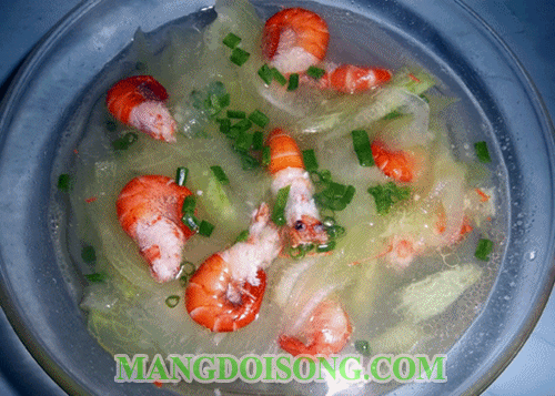 Cách nấu canh tôm bí đao ngon ngọt mát làm dịu ngay cái nóng của trưa hè mà các bé rất thích 5