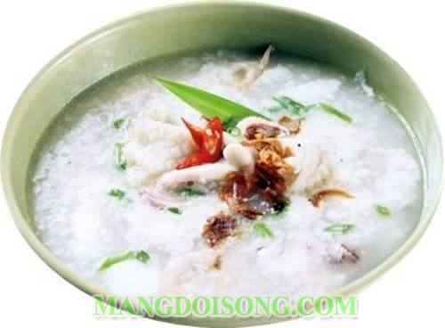 Cách nấu cháo mực tươi ngon cho các mẹ sau khi sinh nhiều sữa 4