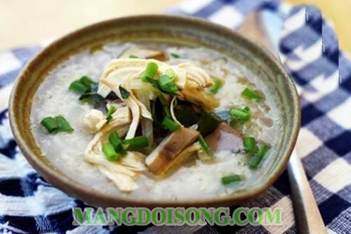 Cách nấu cháo ức gà tim cật heo thơm ngon đúng điệu cho cả nhà thưởng thức vào ngày nghỉ 10