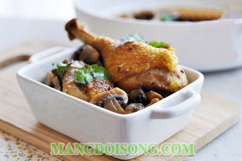 Cách nấu gà kho nấm hương tươi thơm ngon mềm ngọt quyến rũ cho bữa cơm gia đình thêm đậm đà đầm ấm 9