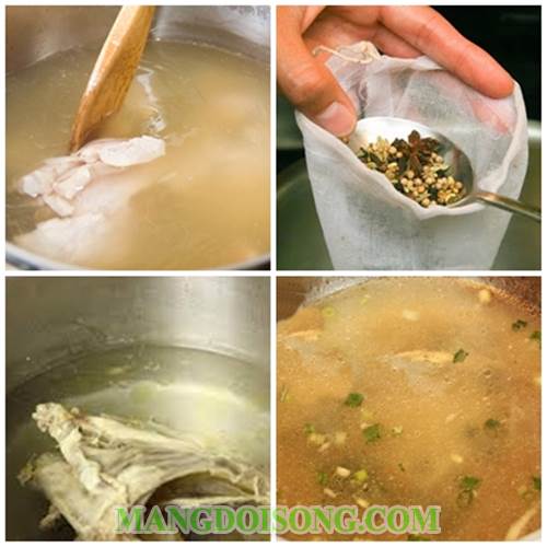 Cách nấu phở gà ngon như ăn tại phố đêm Hải Triều 3