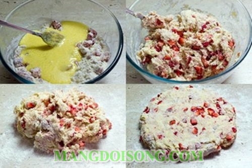 Cách làm bánh dâu chua ngọt ngon đơn giản trong 15 phút dùng làm món điểm tâm hay món ăn vặt ngon 3