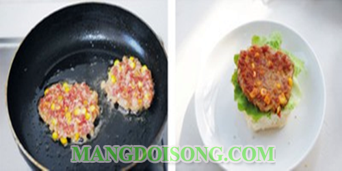 Cách làm bánh mì hamburger thơm ngon đẹp mắt nhiều chất dinh dưỡng như mua trong các nhà hàng 8