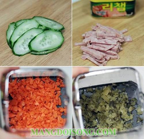 Cách làm bánh mì sandwich kẹp trứng chiên thập cẩm ngon đẹp mắt giàu chất dinh dưỡng cho bữa sáng 2