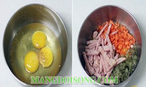 Cách làm bánh mì sandwich kẹp trứng chiên thập cẩm ngon đẹp mắt giàu chất dinh dưỡng cho bữa sáng 3