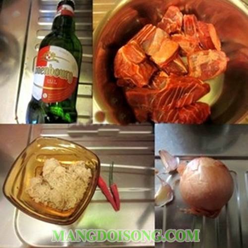 Cách làm bắp bò nấu bia ngon dùng với bún tươi hoặc bánh mì thay đổi không khí bữa ăn gia đình 1