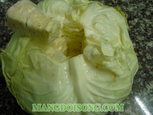 Cách làm bắp cải cuốn thịt hấp ngon đẹp mắt dùng làm món ăn cơm hay nhậu đều hợp 2