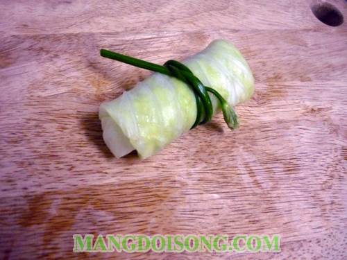 Cách làm bắp cải cuốn thịt hấp ngon đẹp mắt dùng làm món ăn cơm hay nhậu đều hợp 8