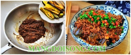 Cách làm cà tím sốt thịt bằm thơm phức dùng cho bữa cơm chiều ngon 5