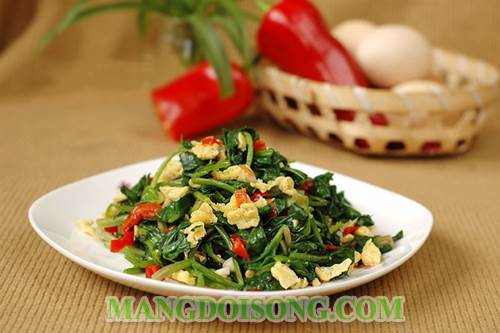 Cách làm cải bó xôi xào trứng ngon mát cho ngày hè nhanh chóng và tiện lợi 6