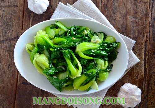 Cách làm cải thìa xào tỏi ngon thơm lừng cung cấp nhiều vitamin cho cơ thể giải nhiệt vào mùa hè 4