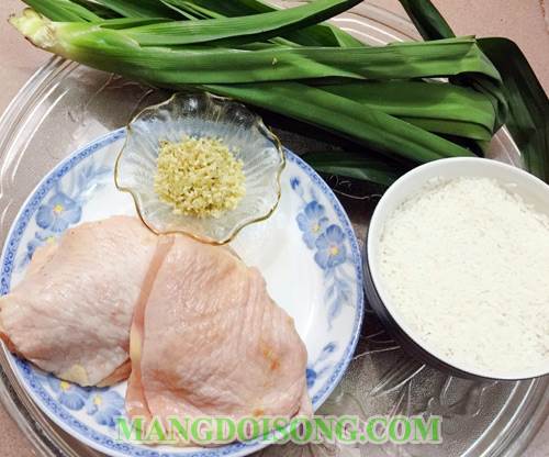 Cách làm cơm gà lá dứa ngon thơm nức mũi đẹp mắt như nhà hàng cho bé yêu ăn mê say lớn như thổi 1