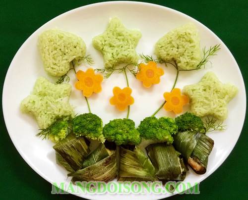 Cách làm cơm gà lá dứa ngon thơm nức mũi đẹp mắt như nhà hàng cho bé yêu ăn mê say lớn như thổi 6