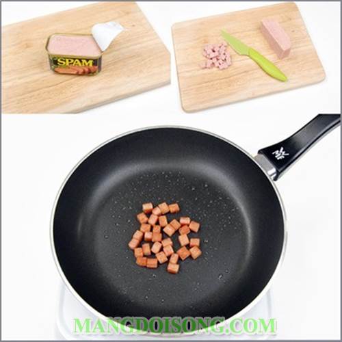 Cách làm cơm trứng thịt hộp ngon nhanh đẹp mắt như trong nhà hàng đơn giản tại bếp nhà bạn 4