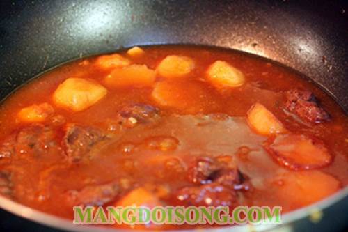 Cách làm gan bò nấu rượu vang chay thơm ngon nồng ấm đơn giản và đẹp mắt như trong nhà hàng 3