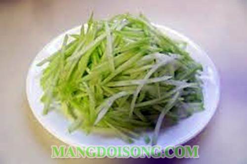 Cách làm gỏi bầu chay ngon đẹp mắt như trong nhà hàng cho bữa cơm ngày rằm thêm ngon 2