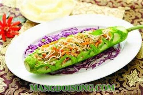 Cách làm gỏi bầu chay ngon đẹp mắt như trong nhà hàng cho bữa cơm ngày rằm thêm ngon 6