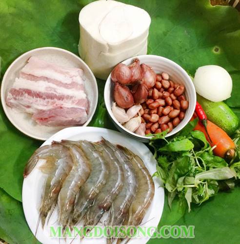 Cách làm gỏi cổ hủ dừa tôm thịt ngon đẹp mắt có hương vị chua cay như các món gỏi thái lan 1