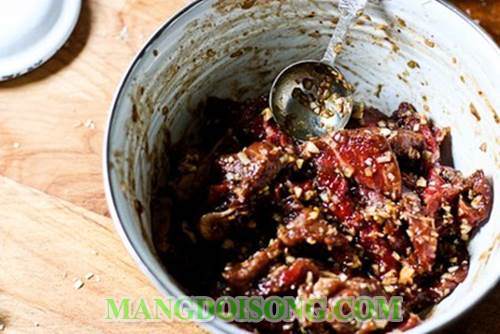 Cách làm gỏi đu đủ thịt bò chua ngọt ngon ai ăm vào là mê ngay cho ngày hè oi bức 3