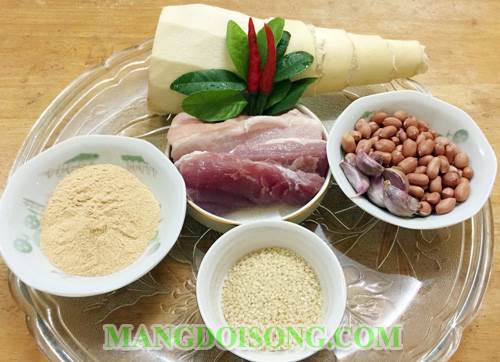 Cách làm gỏi măng tươi trộn thịt ba chỉ lá chanh ngon thơm dùng cho bữa cơm hay tiệc nhậu đều thích hợp 1