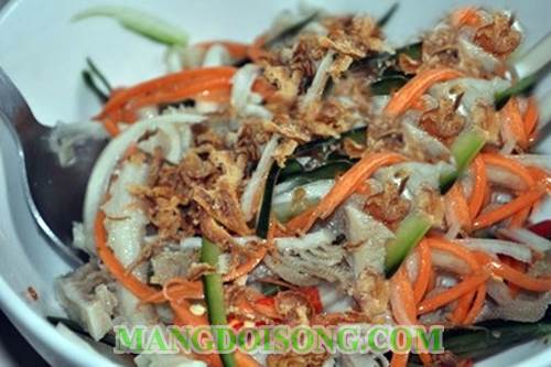 Cách làm gỏi sách bò khăn long bò chua cay ngọt ngon dùng làm món nhậu bình dân cho ông xã ngày cuối tuần 7