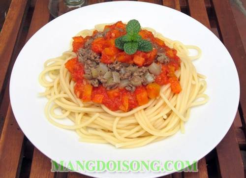 Cách làm mì ý sốt thịt bò bằm thơm ngon bổ dưỡng cho bữa ăn sáng thêm hào hứng 7