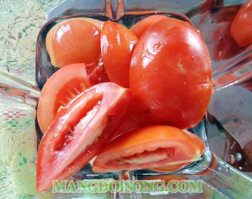Cách làm nước ép cà chua ngon dùng để giải khát sau bữa cơm trưa giúp thanh nhiệt giải độc 3