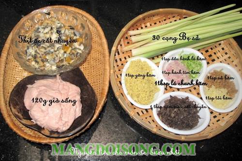 Cách làm ốc bưu nhồi hấp sả thơm ngon đậm đà đúng điệu theo kiểu thái đơn giản chế biến tại bếp gia đình 1