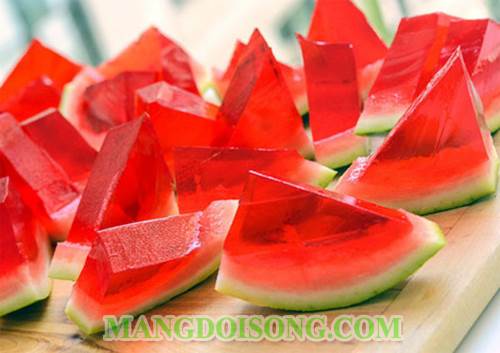 Cách làm rau câu dưa hấu ngon đẹp mắt độc đáo nhất quả đất mà ai cũng có thể làm 5