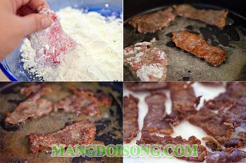 Cách làm salade bò chiên măng tây thơm ngon chua cay cho ngày nghỉ cuối tuần thêm xanh 5